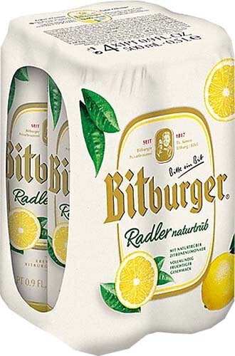 BITBURGER RADDLER 4 PK CANS
