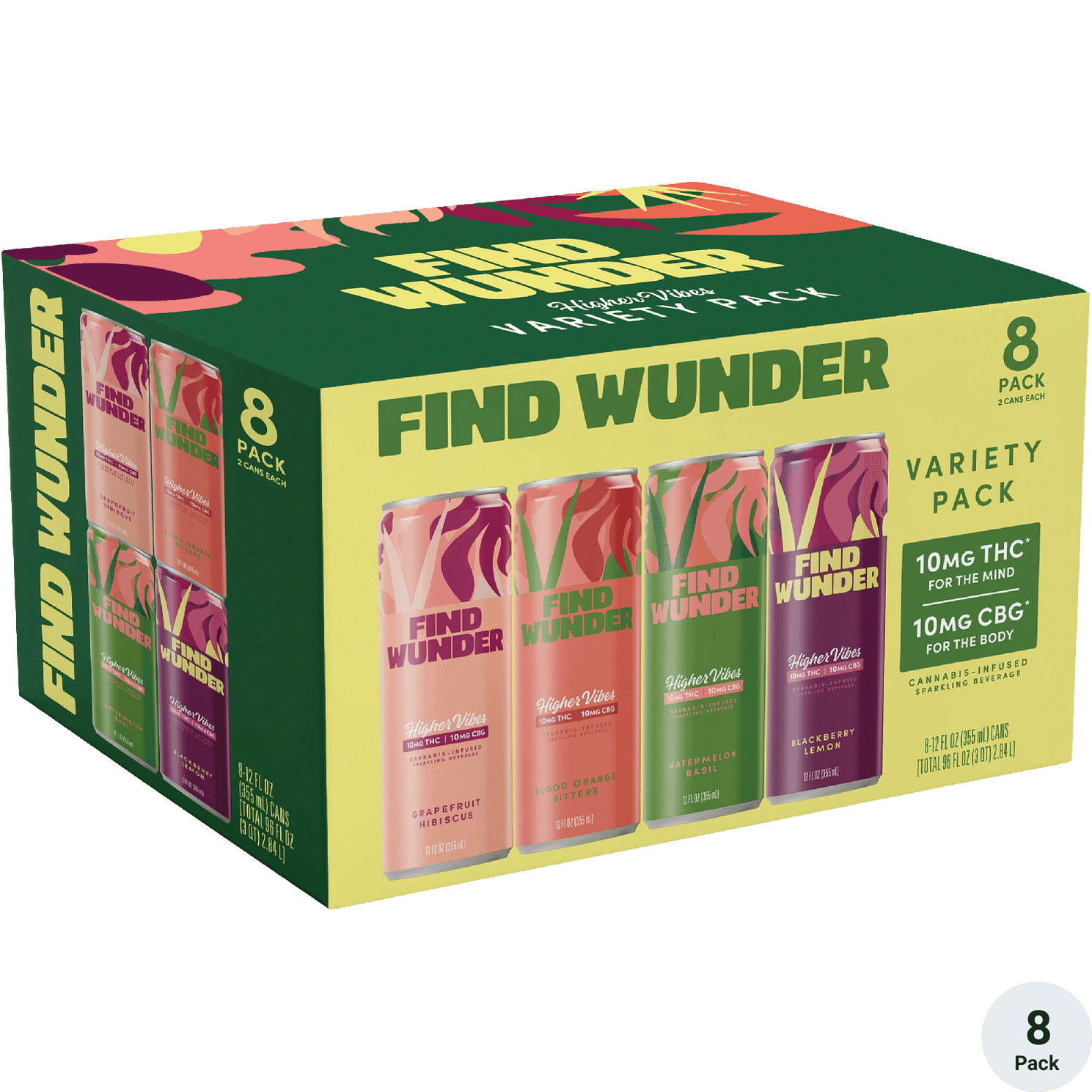 FIND WUNDER HI VIBES VARIETY 10M 8PK