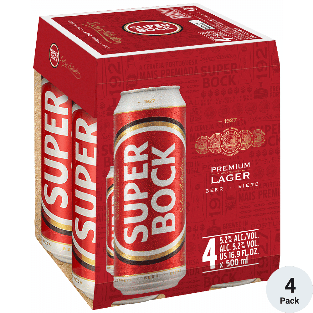 SUPER BOCK 4PK CANS