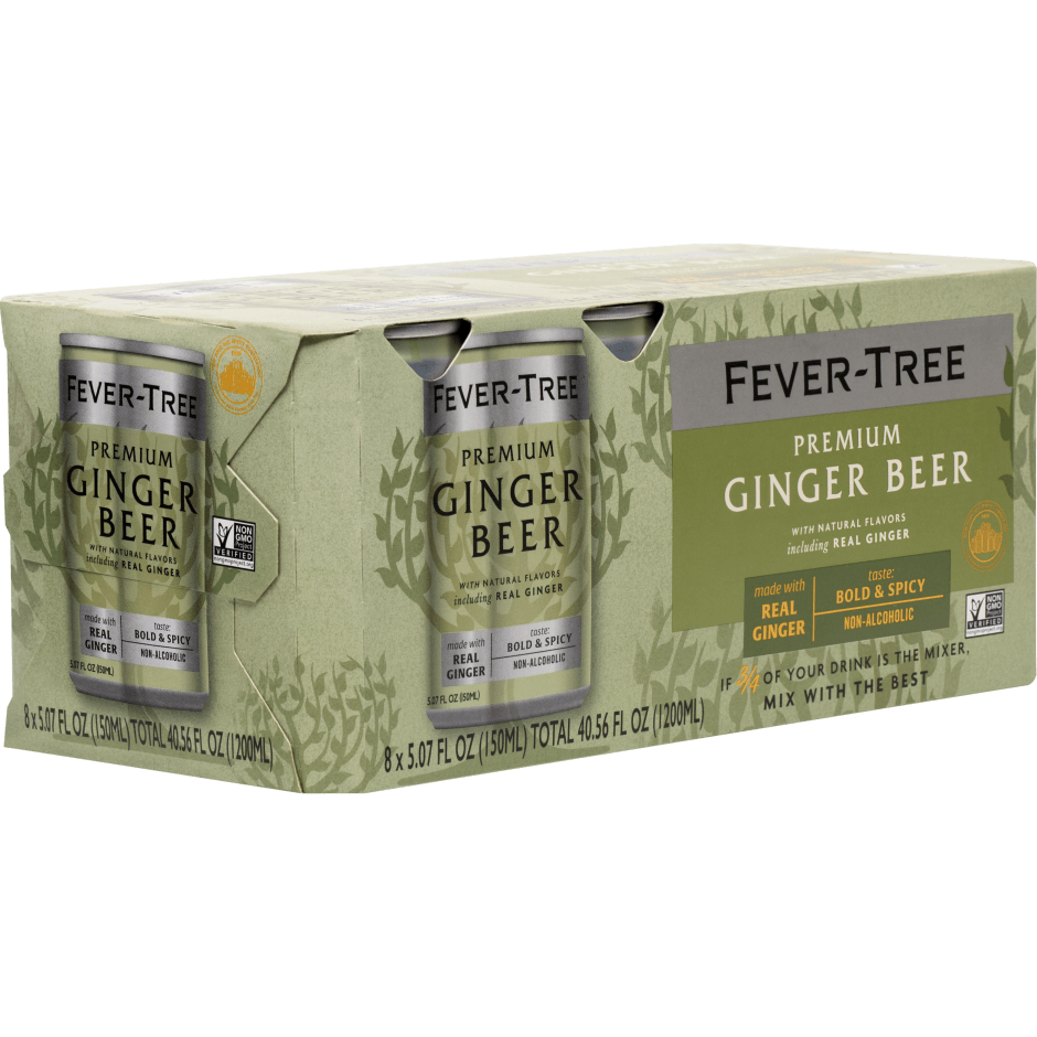 FEVER TREE GINGER BEER 8PK CANS