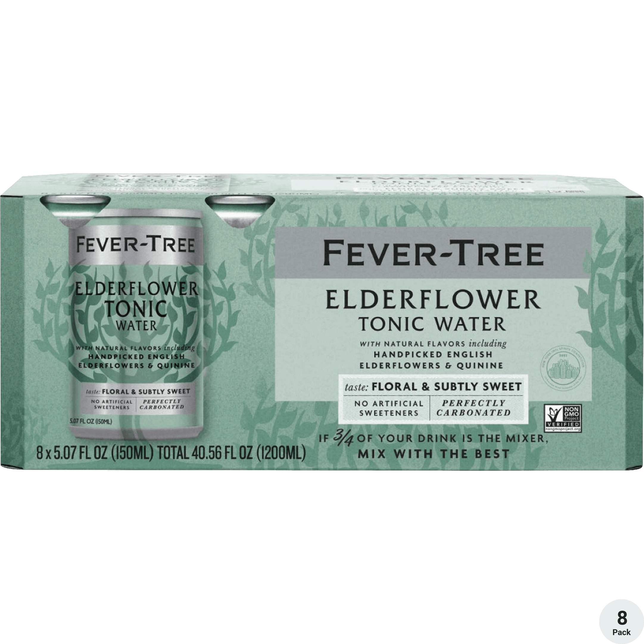 FEVER TREE ELDERFLOWER TONIC 8PK CANS
