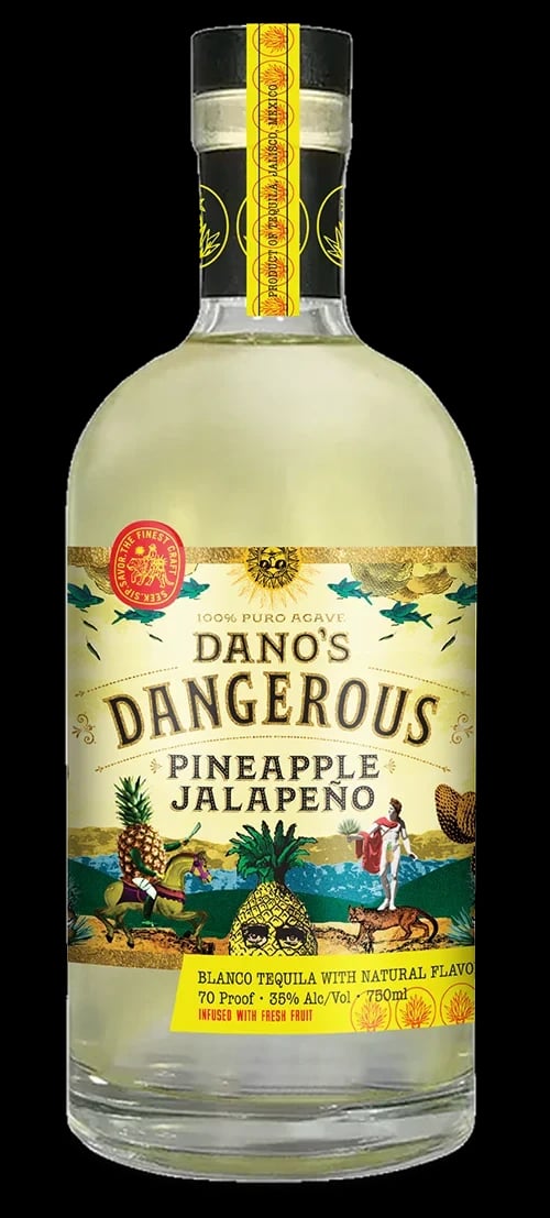 DANO'S DANGEROUS PINEAPPLE JALAPENO TEQUILA 750