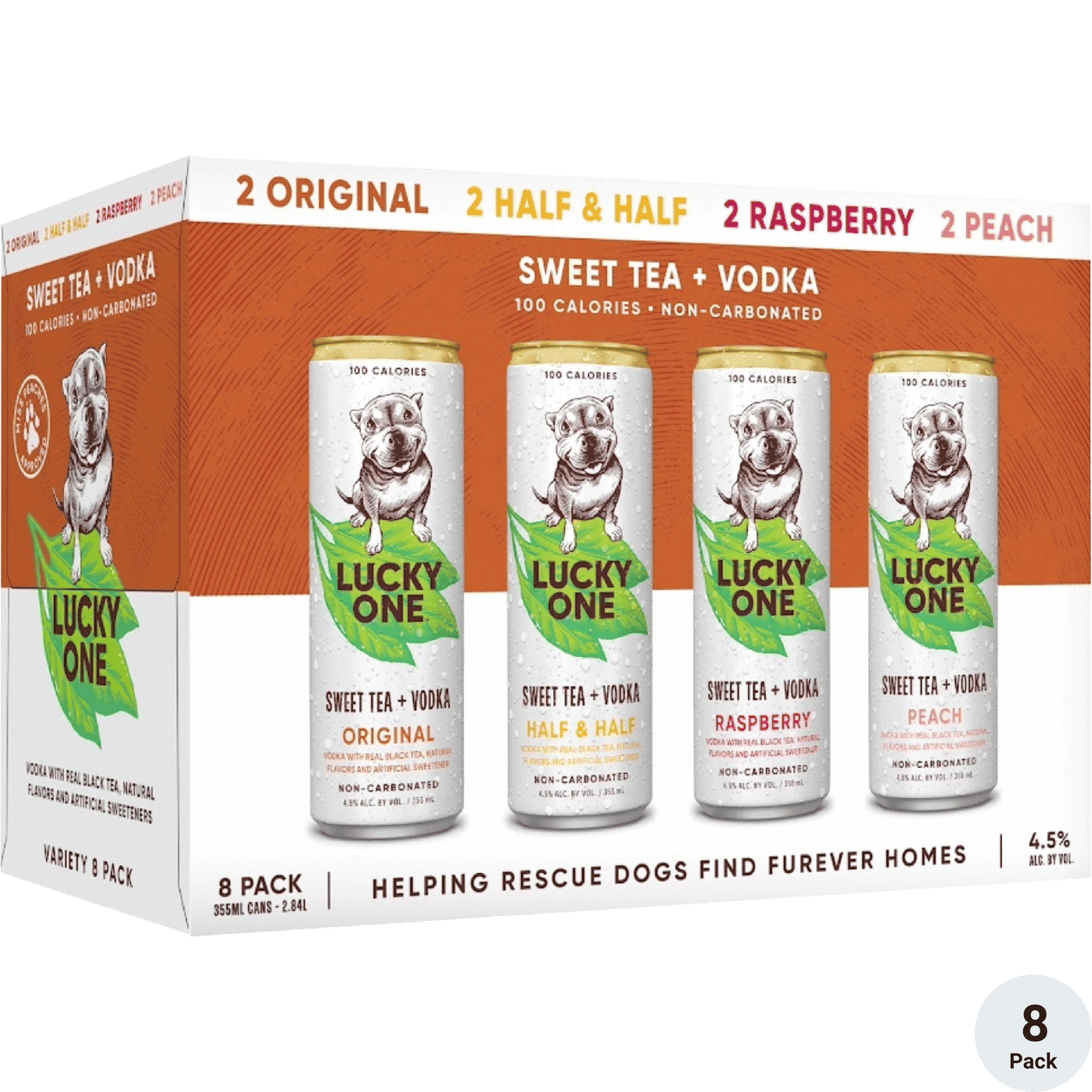 LUCKY ONE HALF AND HALF TEA VARIETY 8PK
