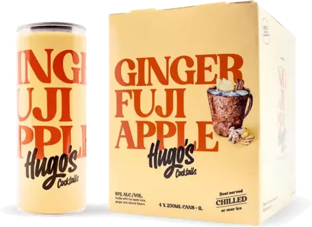 HUGO GINGER FUJI APPLE MULE 4PK